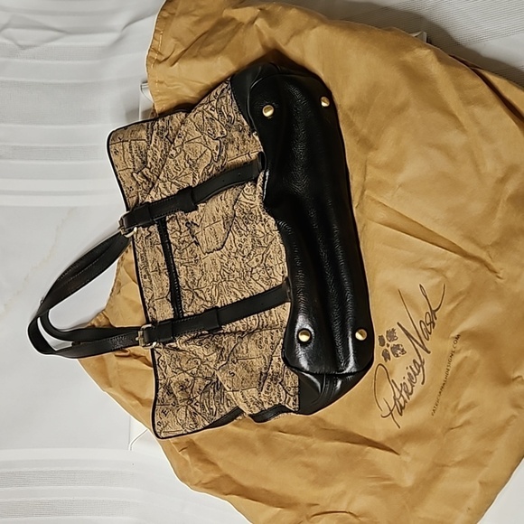 Patricia Nash Large Map Tote Shoulder bag purse - Picture 5 of 12